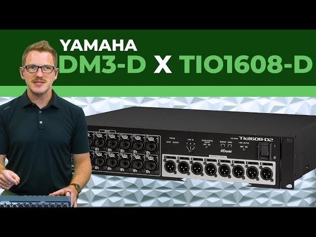 How to Connect a Yamaha DM3 Dante to a Tio1608-D Dante Stage Box