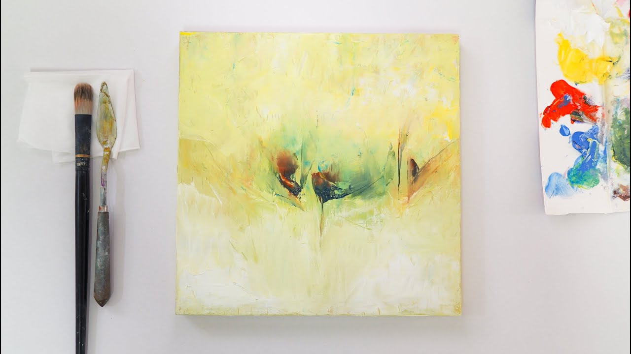 抽象画】F10号油彩🎨#art - YouTube