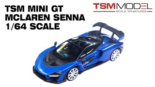 TSM MINI GT 232 MCLAREN SENNA 1/64 SCALE DIECAST MODEL UNBOXING