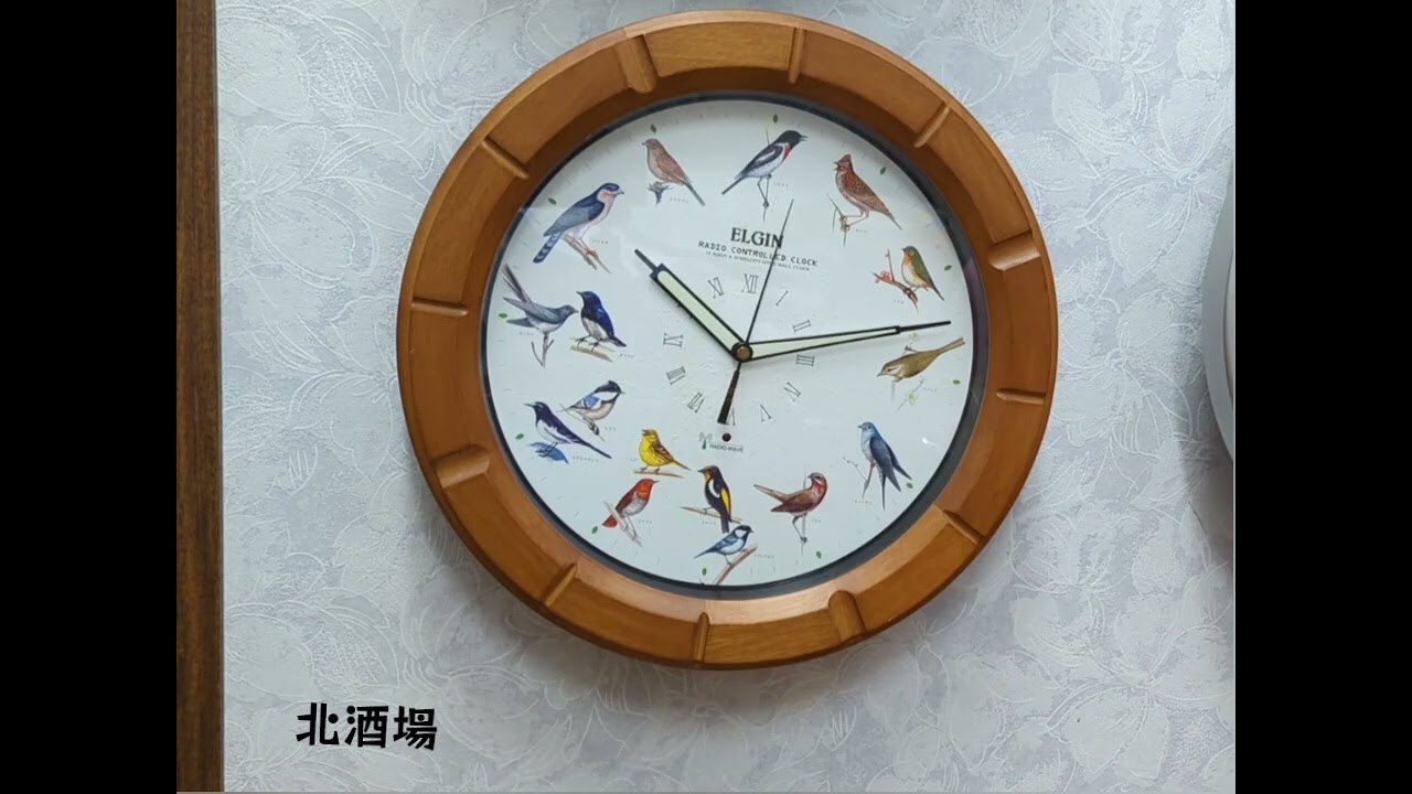 ジャンク】ELGIN エルジン メロディ時計 電波時計 BS729 鳥の声