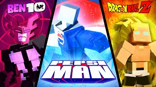 Fangs of the Night & Pepsi Man! Alien Evo Addon Review! (Minecraft
