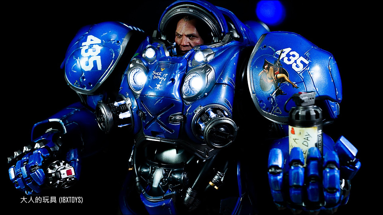Starcraft 2 Sideshow Collectibles Tychus Findlay 1/6 Scale Video
