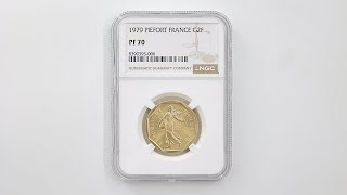 1979 フランス 種を蒔く女神 2フラン ピエフォー 金貨 プルーフ NGC PF