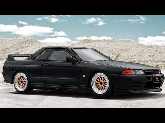 Nissan Skyline GT-R (R32) Matte Black - The Diecast Company
