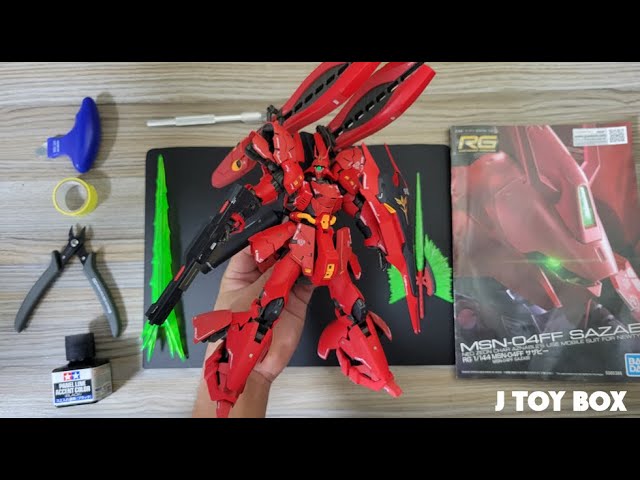 ASMR BUILD】MSN-04FF SAZABI RG 1/144 MSN-04FF サザビー #sazabi