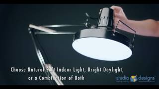 Studio Designs LED Studio Combo Lamp - YouTube