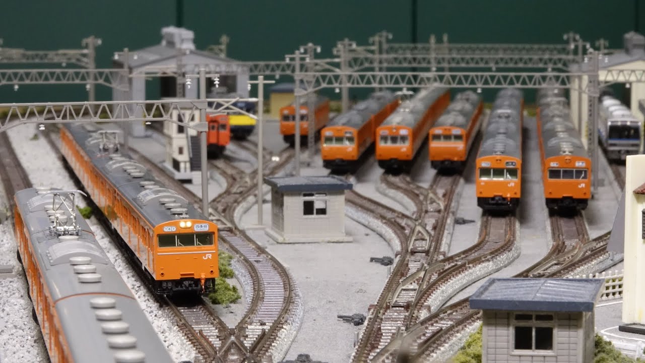 関西で活躍した103系オレンジをNゲージ鉄道模型レイアウトで楽しむ！N