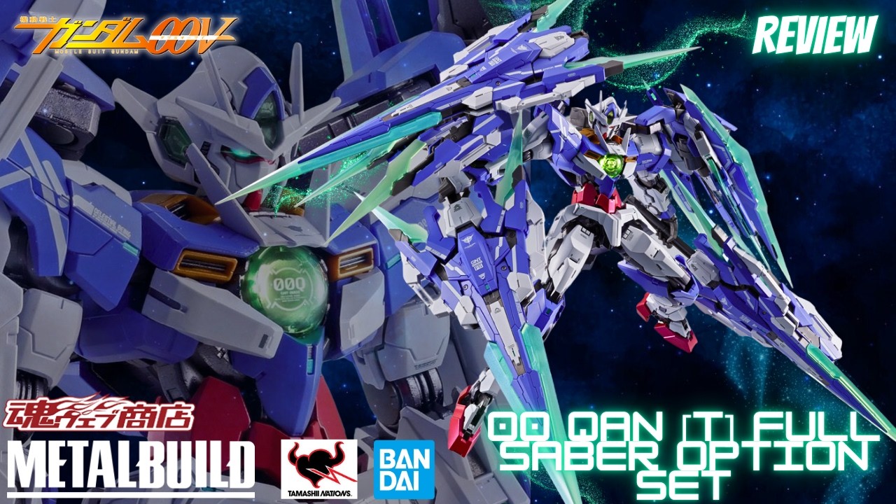 Metal Build Gundam 00 Qan[T] Full Saber Option Set Review! - YouTube