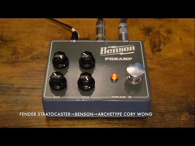 Benson Preamp を好きなように弾く動画 - YouTube