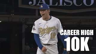 Yoshinobu Yamamoto Strikes Out Career High 10 Batters vs Tigers