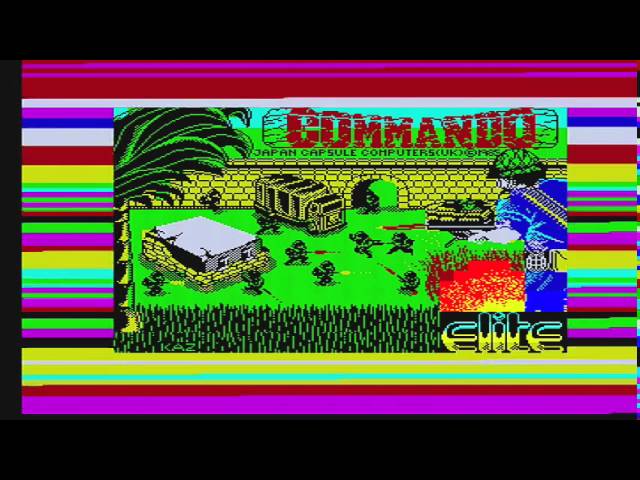 Commando - Zx Spectrum (Loading & Gameplay) - YouTube