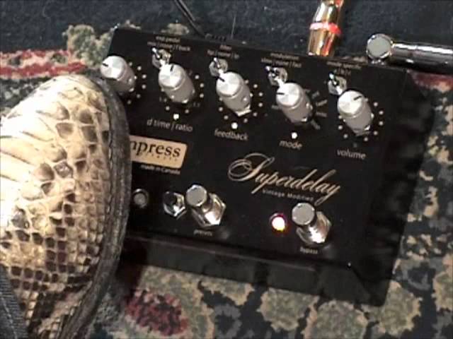 Empress Effects Super Delay Vintage Modified guitar effects pedal