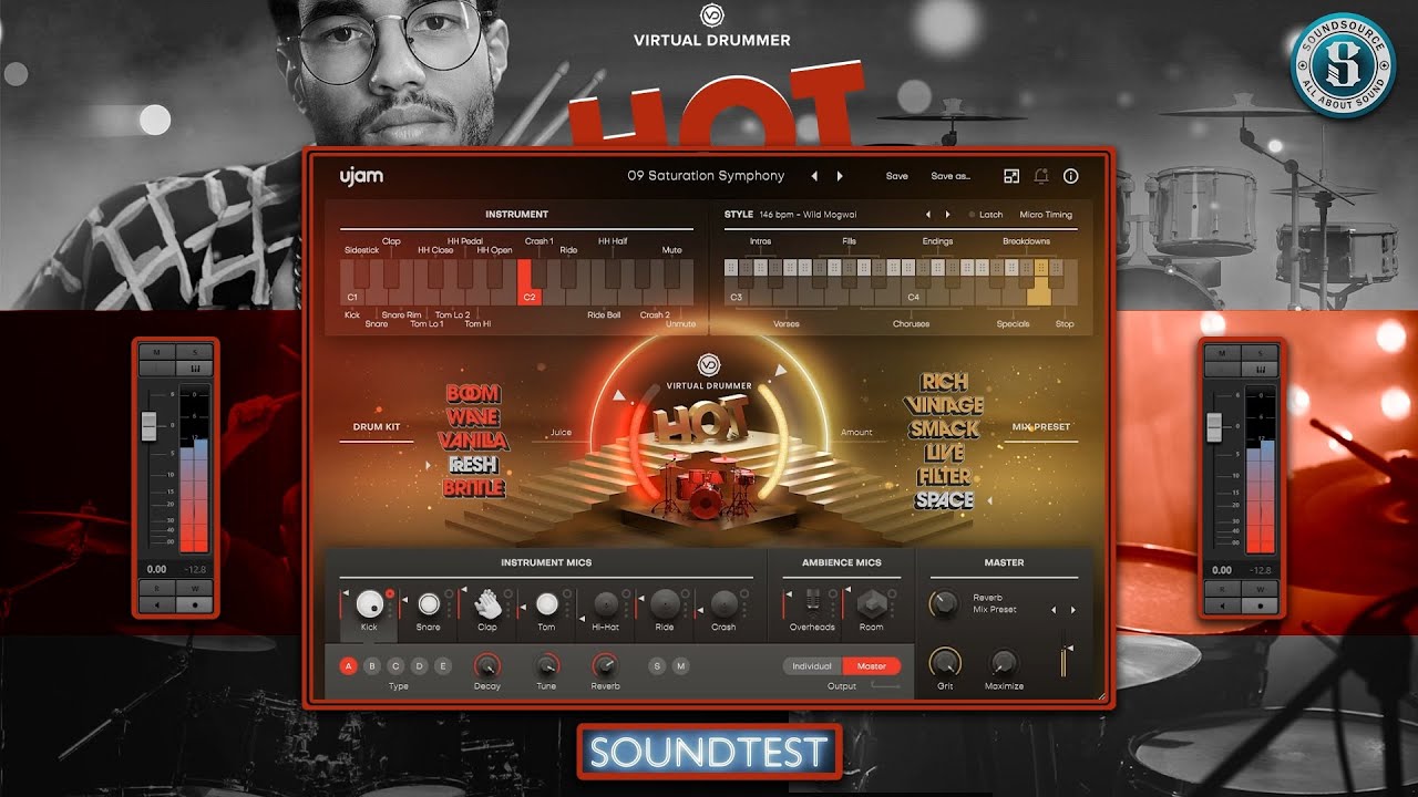 Ujam Virtual Drummer HOT - SOUNDTEST - YouTube
