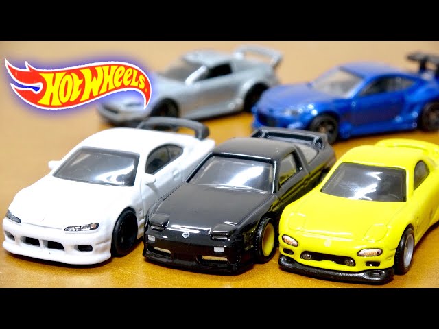 国産車のフルエアロ!【ホットウィール】ストリートチューナーズ 5台を