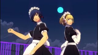 P3D】主人公のメイド服鑑賞【主人公(結城理)、岳羽ゆかり、アイギス