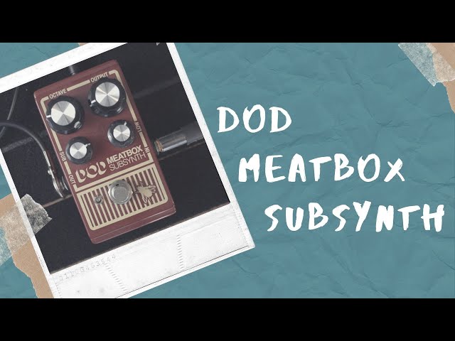 DOD Meatbox Subsynth Reissue Bass Demo and Review - YouTube