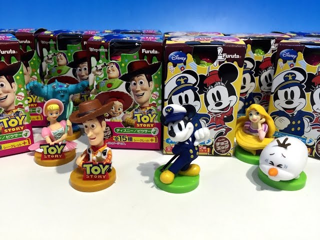 チョコエッグ ディズニー・ピクサー 2種10個開封！！ - YouTube
