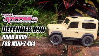 サードパーティー製のミニッツ4x4用ボディ「Defender D90」|ラジコン