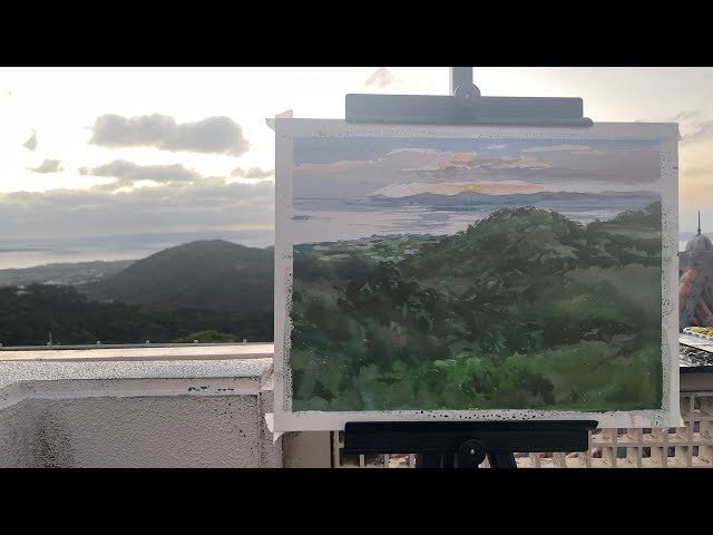 265/[Ishigaki] Sunset🌇From a hill overlooking the emerald green