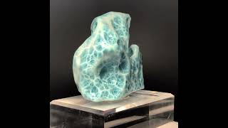 バイヤー厳選品]ドミニカ共和国産ラリマーフリーフォームオブジェ/磨き