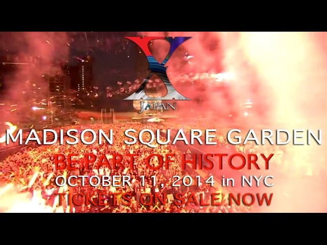 X Japan - Madison Square Garden - Oct 11, 2014 (announcement