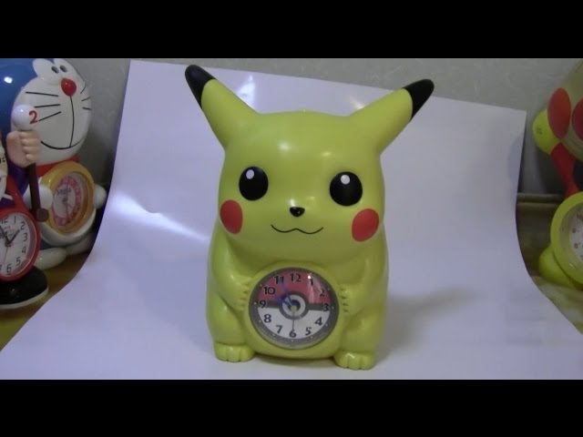 ピカチュウのレアな目覚まし時計 Pikachu of rare alarm clock - YouTube