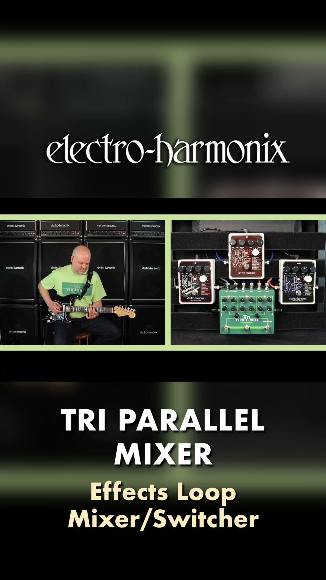EHX Tri-Parallel Mixer Pedal Demo - YouTube