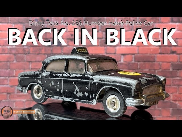 Dinky Toys 256 Humber Hawk Police Patrol Car and Carton