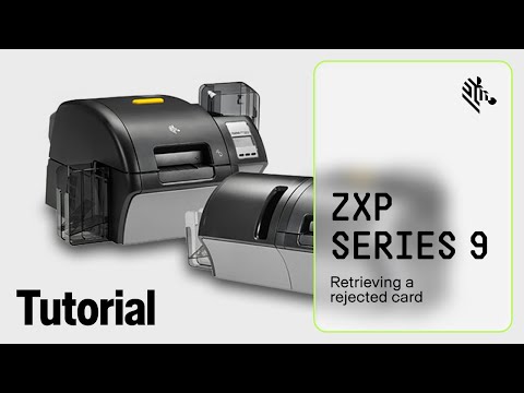 Zebra ZXP 9 How To: Retrieve a Rejected Card - YouTube