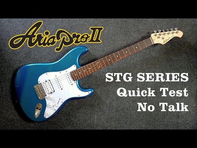 Aria Pro II STG Quick Test & No Talk - YouTube