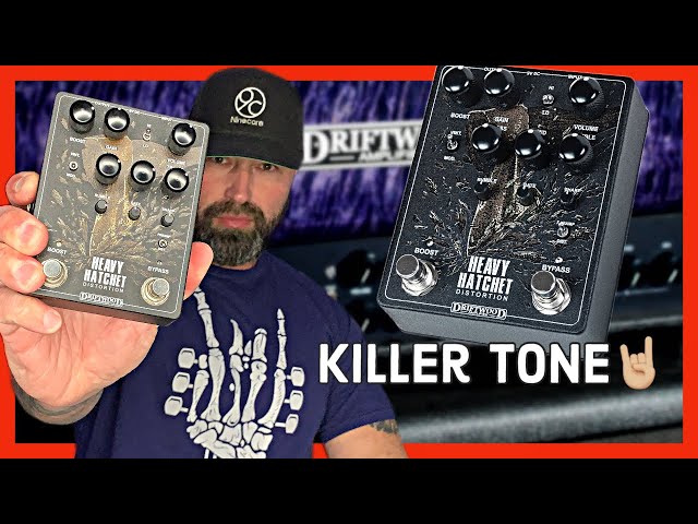 DRIFTWOOD HEAVY HATCHET DISTORTION/PREAMP PEDAL - YOU NEED TO HEAR