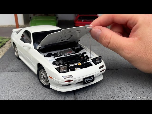 1:18 Mazda Savanna RX-7 (FC3S), white - Whelart [Unboxing] - YouTube