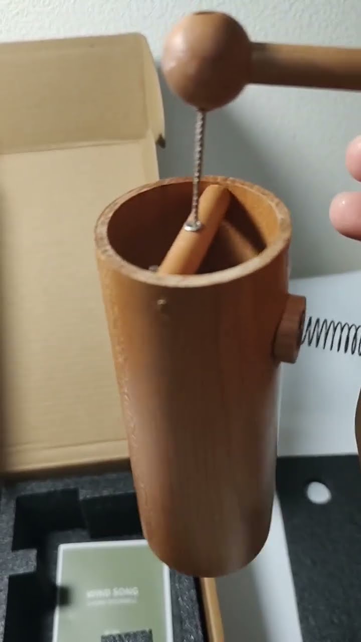 風鈴 ドアベル Aadd9 432hz 無垢ブナ材 - YouTube