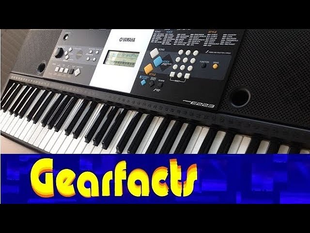 Yamaha PSR-E223 home keyboard demo - YouTube