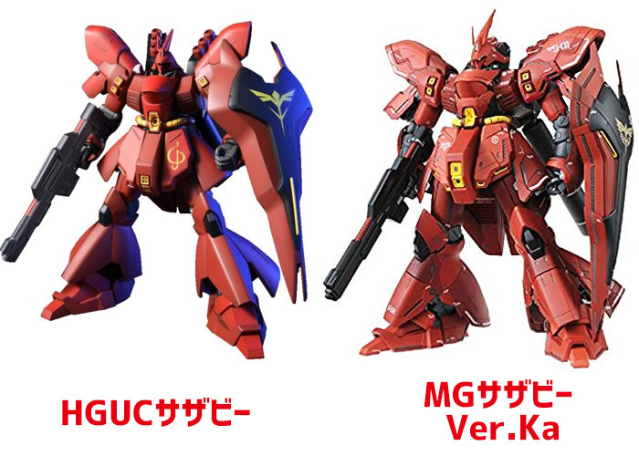 HGUC サザビーをキャンディ塗装してLEDモジュールで目を光らせた