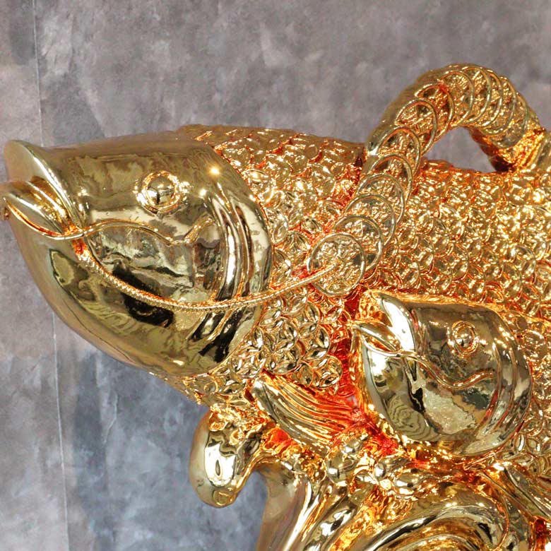 魚 オブジェ 置物 トレジャーフィッシュ 風水 金運 縁起物