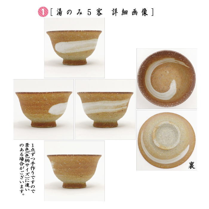 煎茶道具 煎茶器】 煎茶器セット 信楽焼き 高橋楽斎作 （湯のみ5客・宝