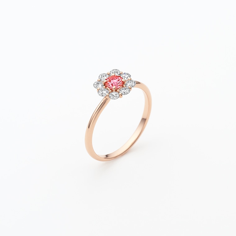 S007 ピンクラボグロウンダイヤモンド/リング/0.20ct(ピンクゴールド