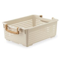 ヨドバシ.com - 伊勢藤 ISETO フリーバスケットM アイボリー 幅28.5