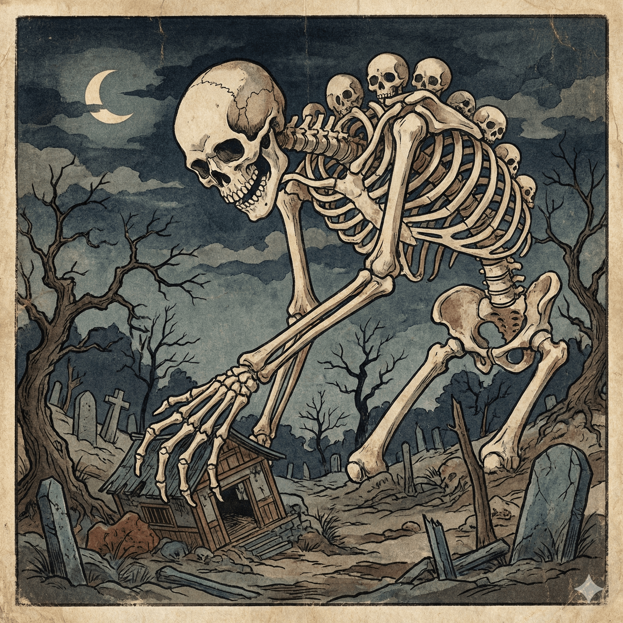 がしゃどくろ - 妖怪図鑑 | YOKAI.JP