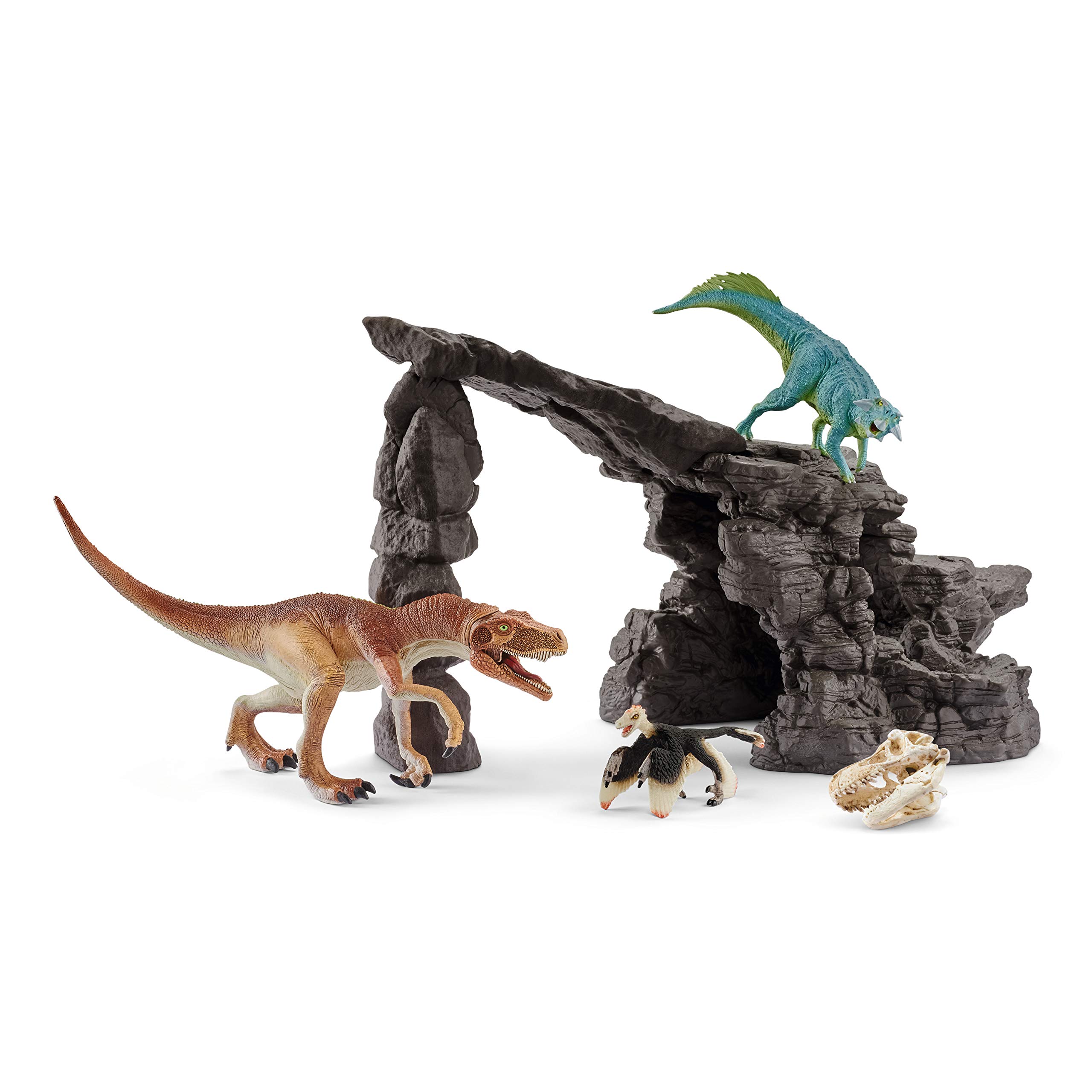 Schleich Dinosaurs Cave Playset 41461 Herrerasaurus Microraptor