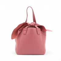 ロエベ ハンモック ナゲット バニー レザー 2WAYハンドバッグ ピンク