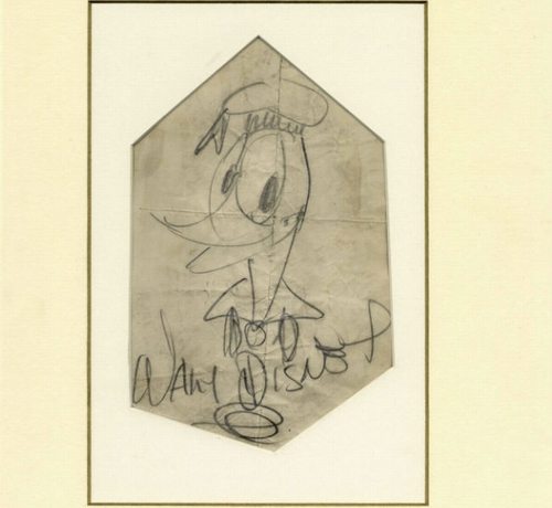 貴重なウォルト・ディズニー直筆ドナルドダック - ライブドアニュース