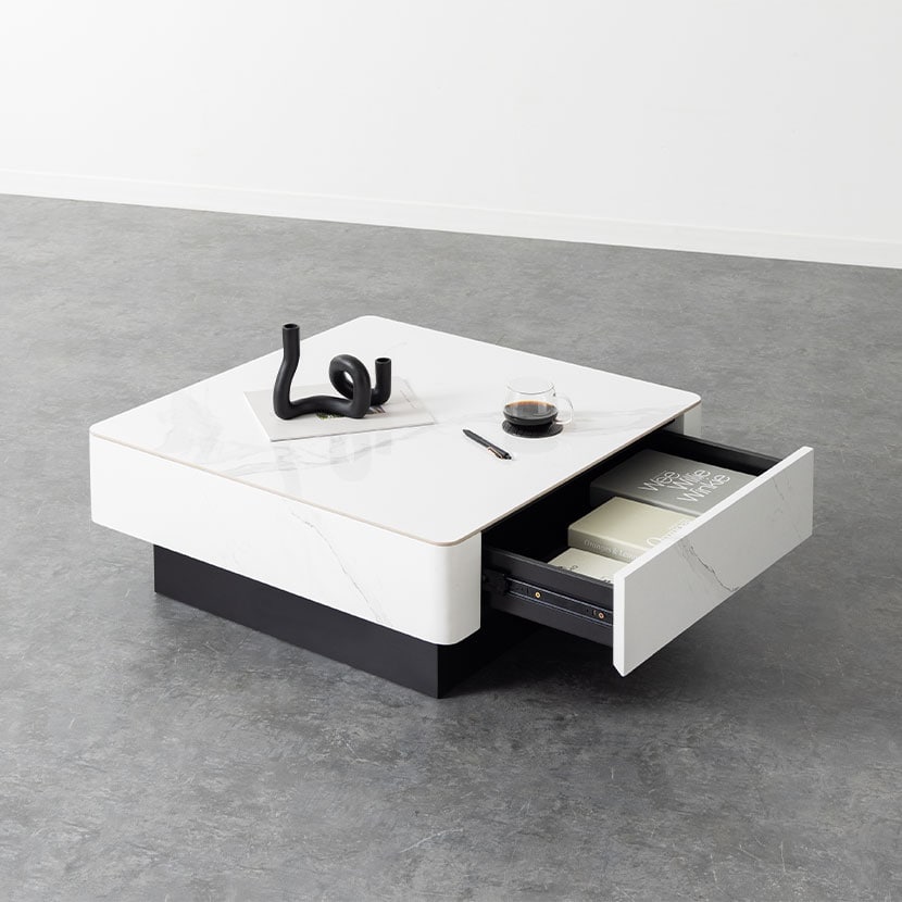 送料無料】 ローテーブル オーヴ ORV 収納 引き出し セラミック天板