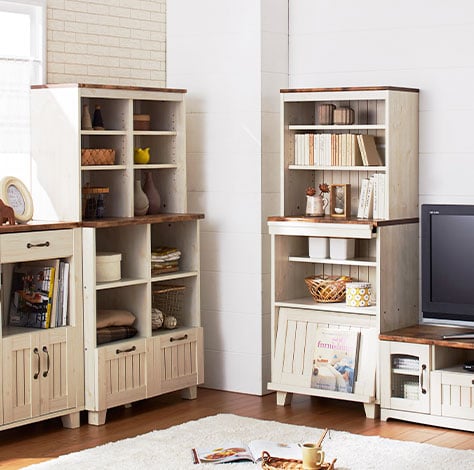 送料無料】 COUNTRY カントリー ハイキャビネット 多目的ラック 食器棚