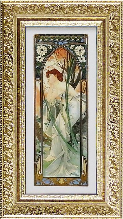 楽天市場】絵画 アルフォンス ミュシャ「フルーツ」/インテリア 額入り