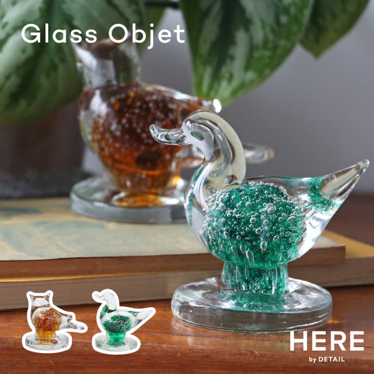 楽天市場】Glass Objet ガラスオブジェ Owl Duck オウル ダック ガラス