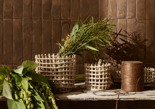 お取り寄せ】Ferm Living (ファームリビング) Ceramic Basket