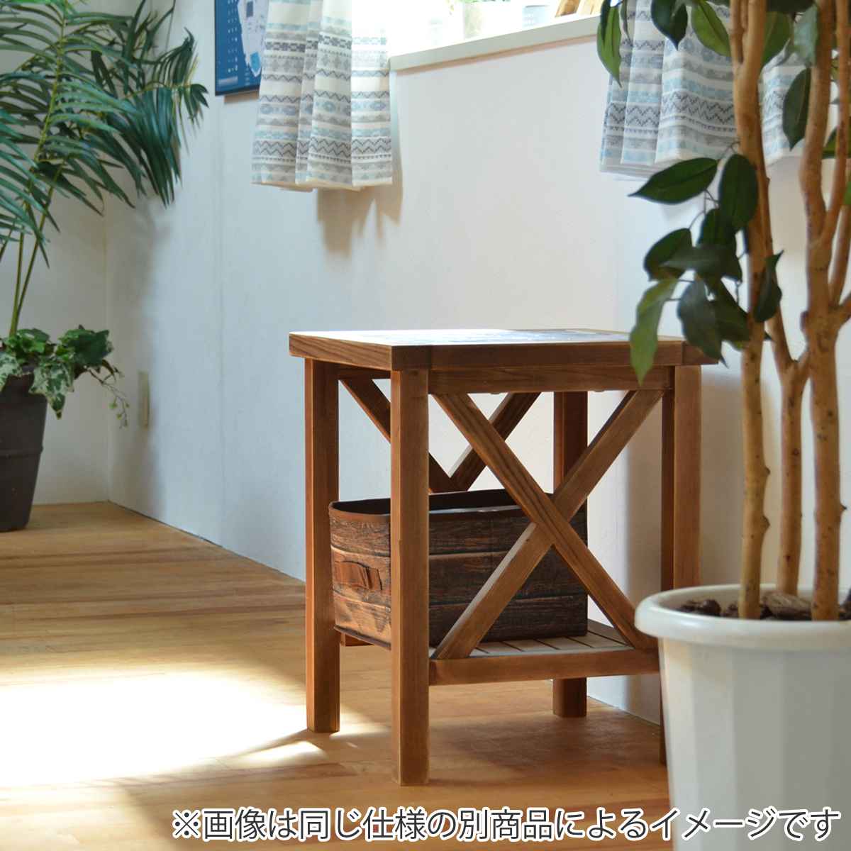 楽天市場】オープンラック 3段 天然木 タイル天板 PUDDLE 幅60cm