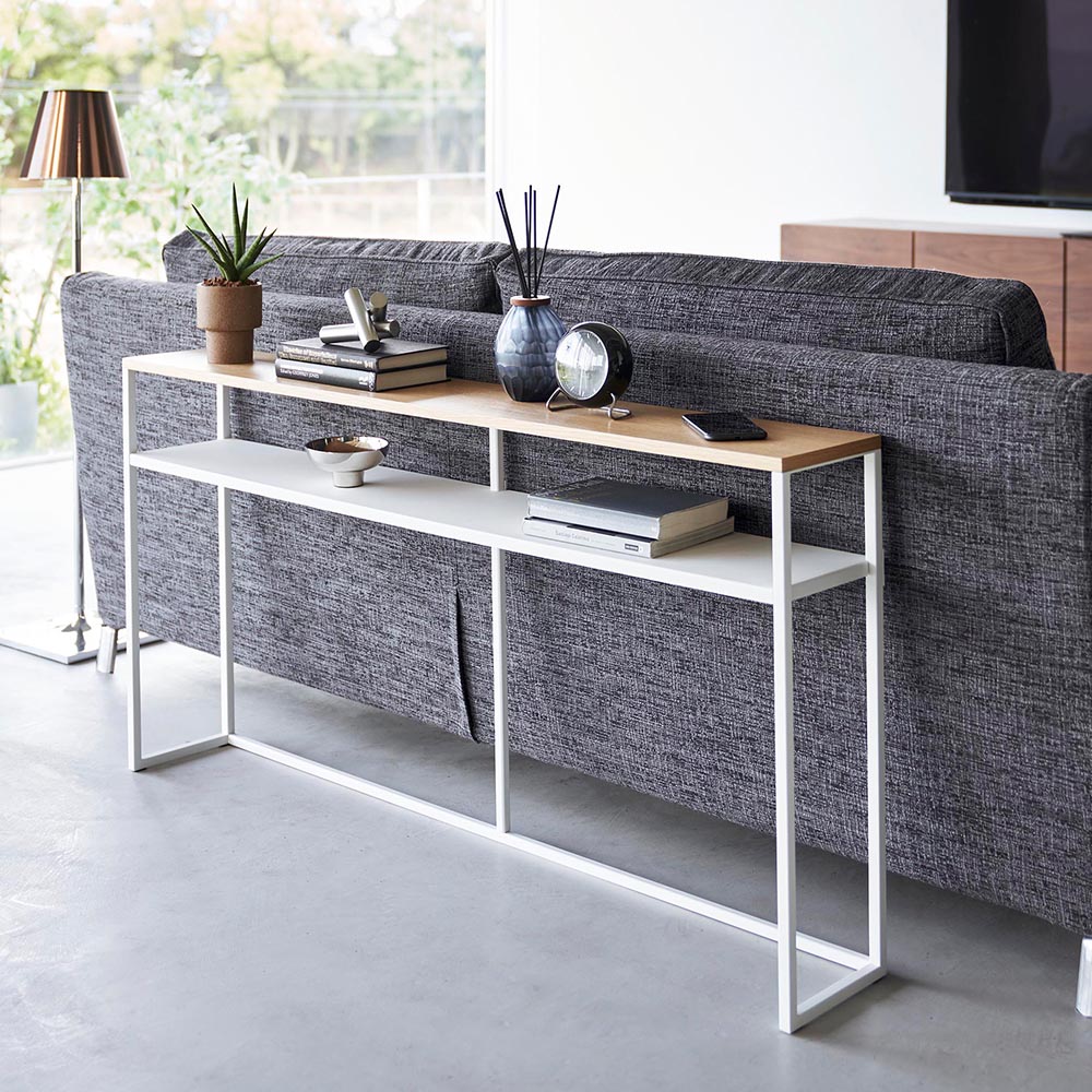 楽天市場】タワー 山崎実業 tower ソファー裏コンソールテーブル 棚